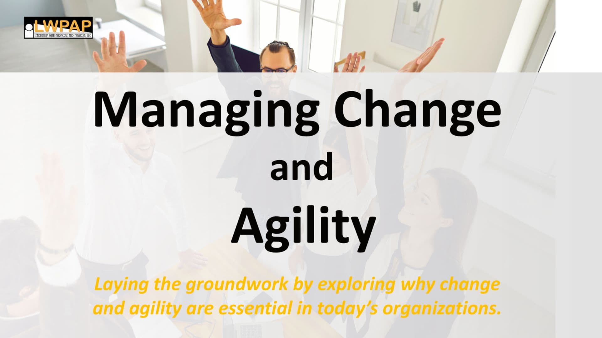 Managing Change and Agility Course - Nine Modules
